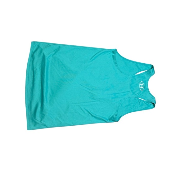 Under Armour Girls Medium Teal Racerback Tank Top Loose Fit Graphic Active - Picture 7 of 7